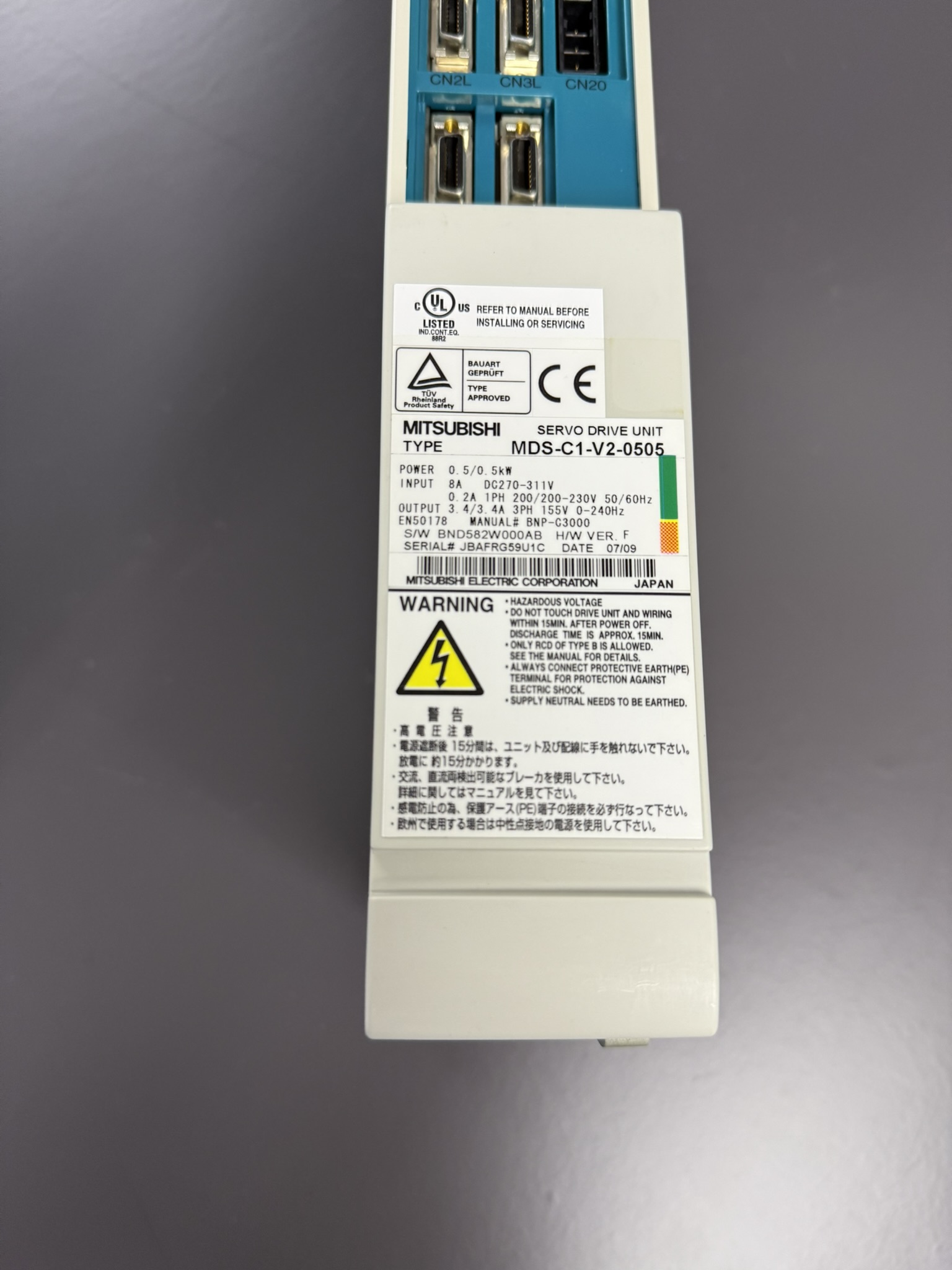 Mitsubishi MDS-C1-V2-0505 Servo Drive Unit Type