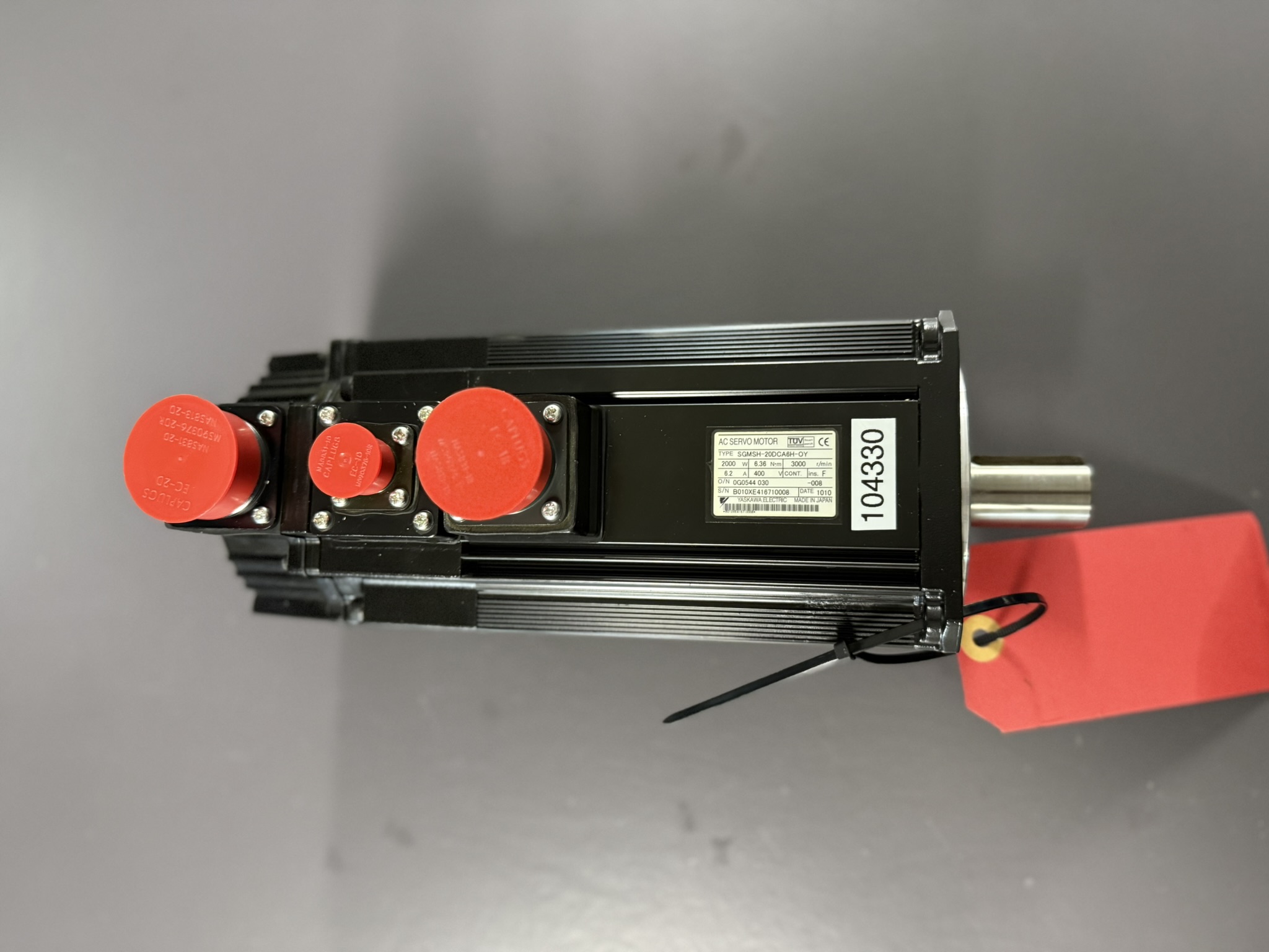 Yaskawa SGMSH-20DCA6H-OY AC Servo Motor Ansicht von oben nach der Reparatur 