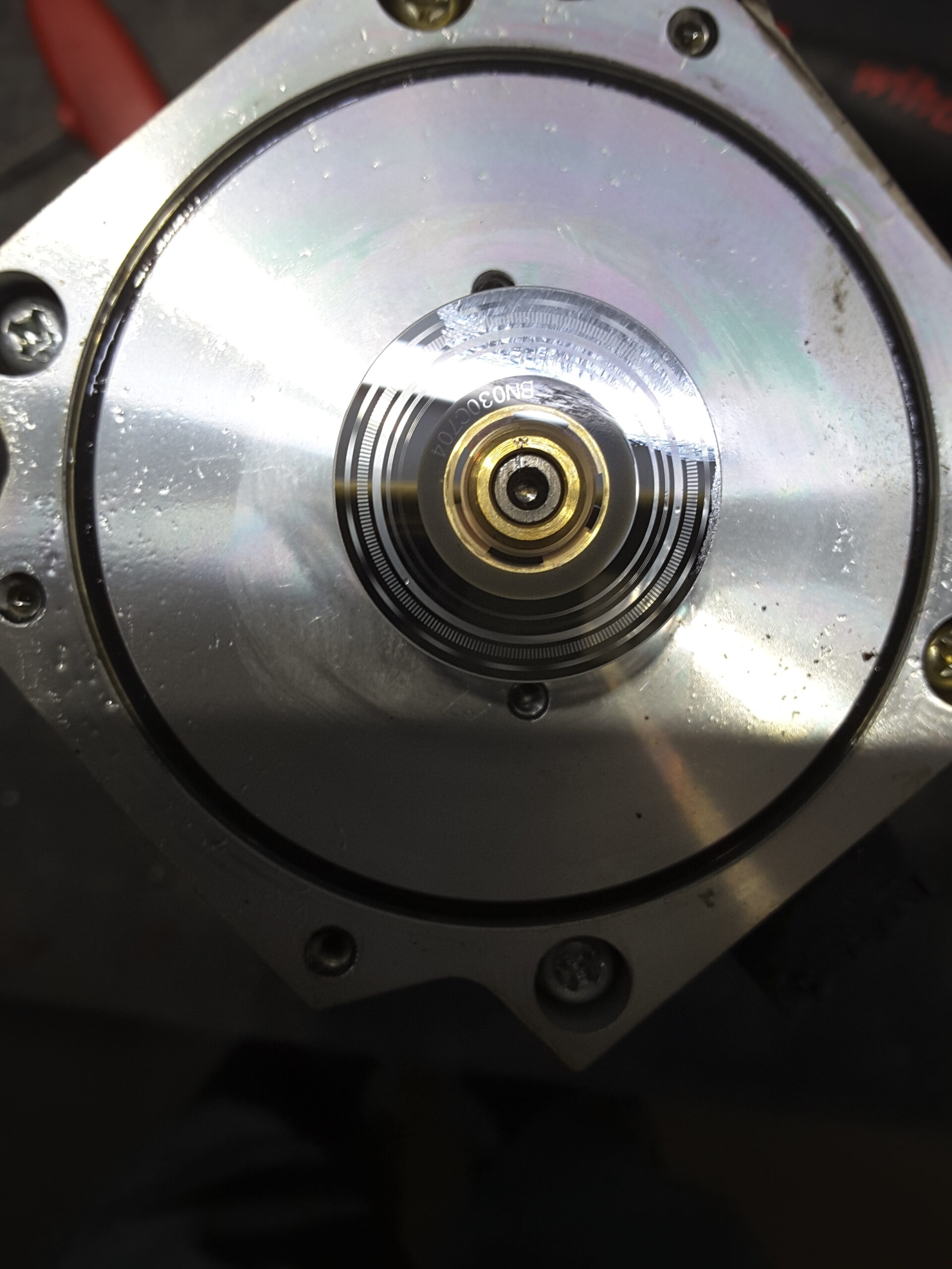 Mitsubishi HC-MF73-S15 AC-Servomotor Encoder Scheibe defekt