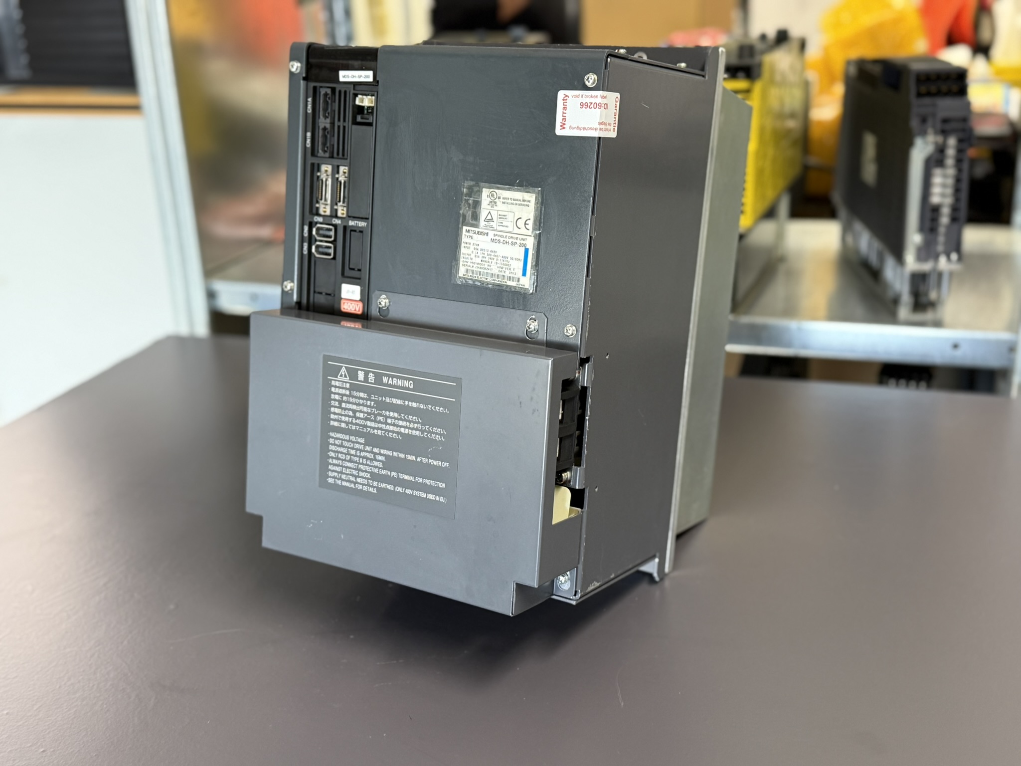 MDS-DH-SP-200 spindle drive unit regularly displayed the alarm A.17