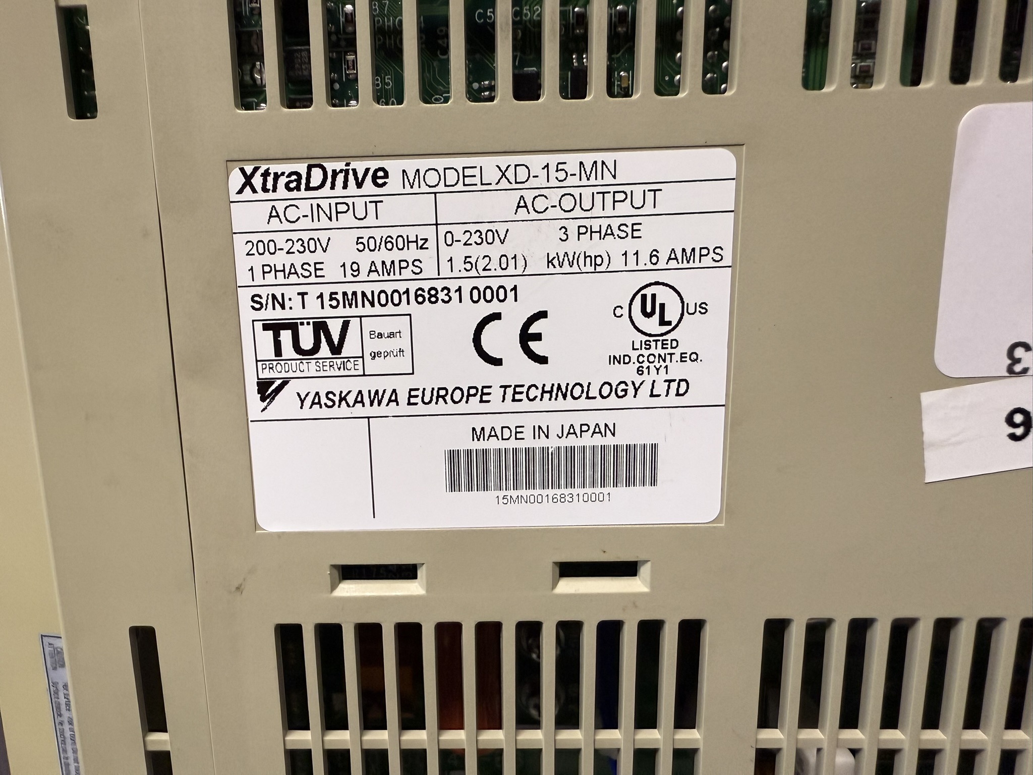 Yaskawa XD-15-MN Type
