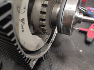 SGMGH-55A2A-OY15 Yaskawa Servo Motor während der Reparatur -  Abrieb der Bremse