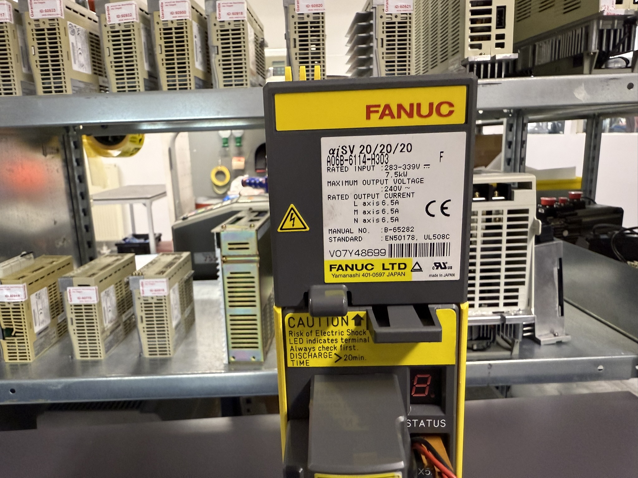 Fanuc a06b-6114-h303 Servo Drive Unit Typenschild