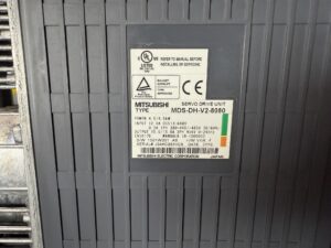 Mitsubishi MDS-DH-V2-8080 Servo Drive unit Typenschild