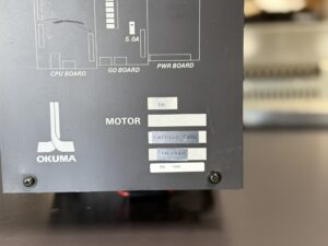 Okuma D6 VACIII Drive Unit Typenbezeichnung