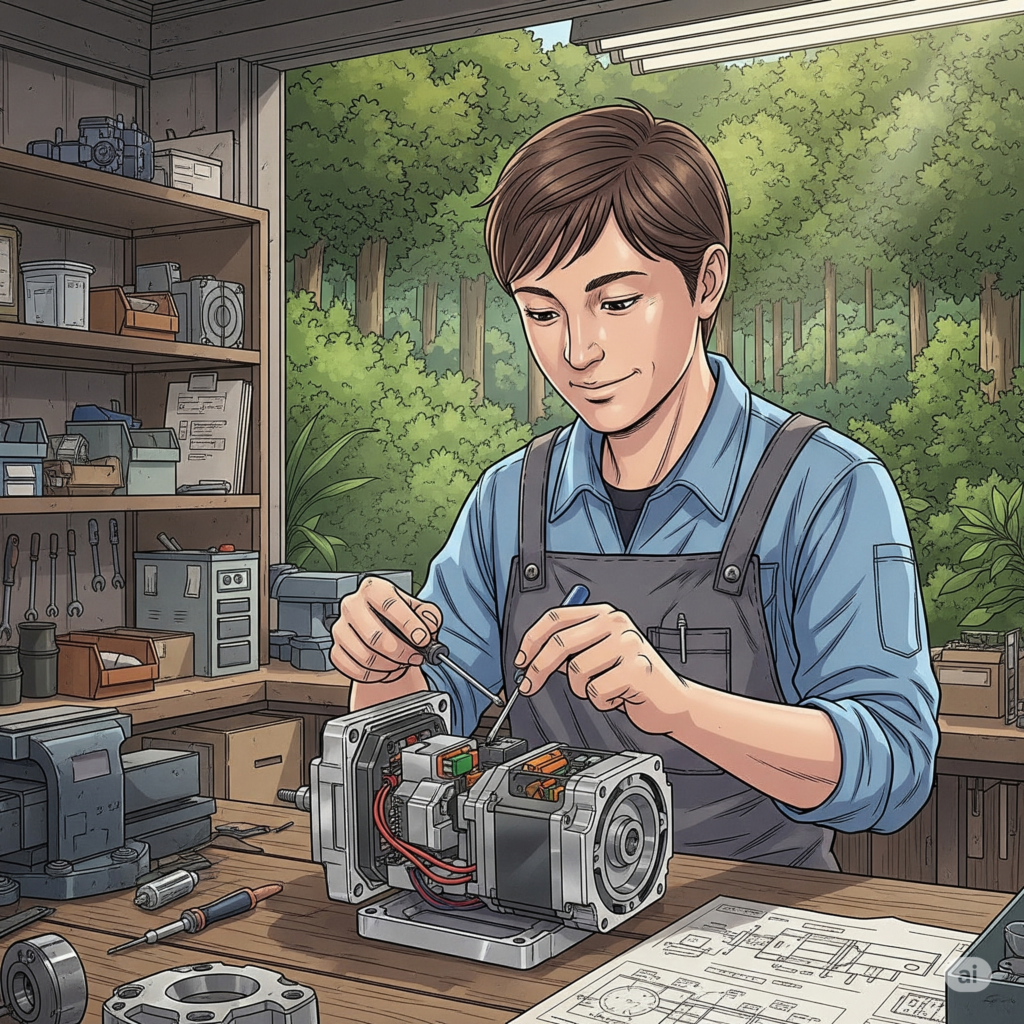 Reparatur von einem Servomotor Umwelt