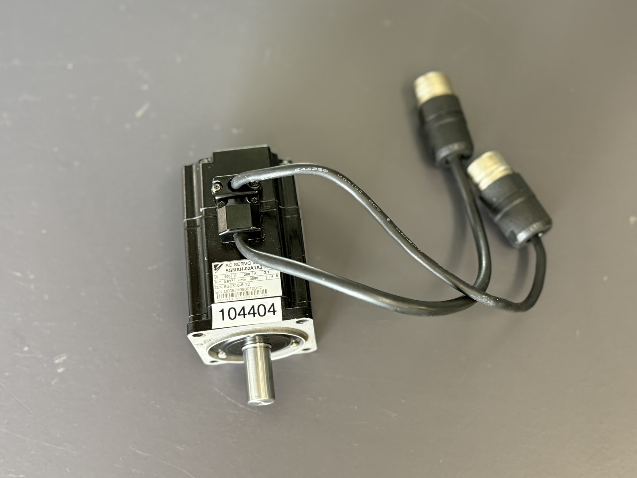 Yaskawa AC Servo Motor SGMAH-02A1A21D Ansicht von oben