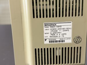 Yaskawa SGDA-08AS AC Servopack Typenschild