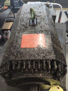 Mitsubishi AC Spindle Motor SJ-18.5BW4 or SJ-18.5-BW4 vor der Reparatur