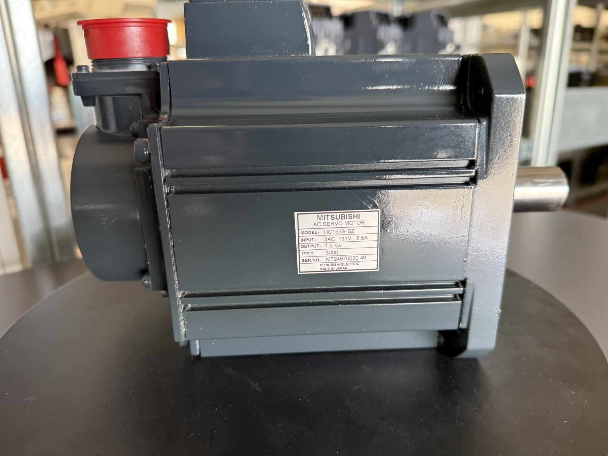 Mitsubishi HC153S-SZ or HC153S-A42 AC Servo Motor Typenschild