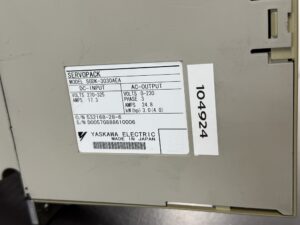 Yaskawa SGDK-3030AEA Servopack Typenschild
