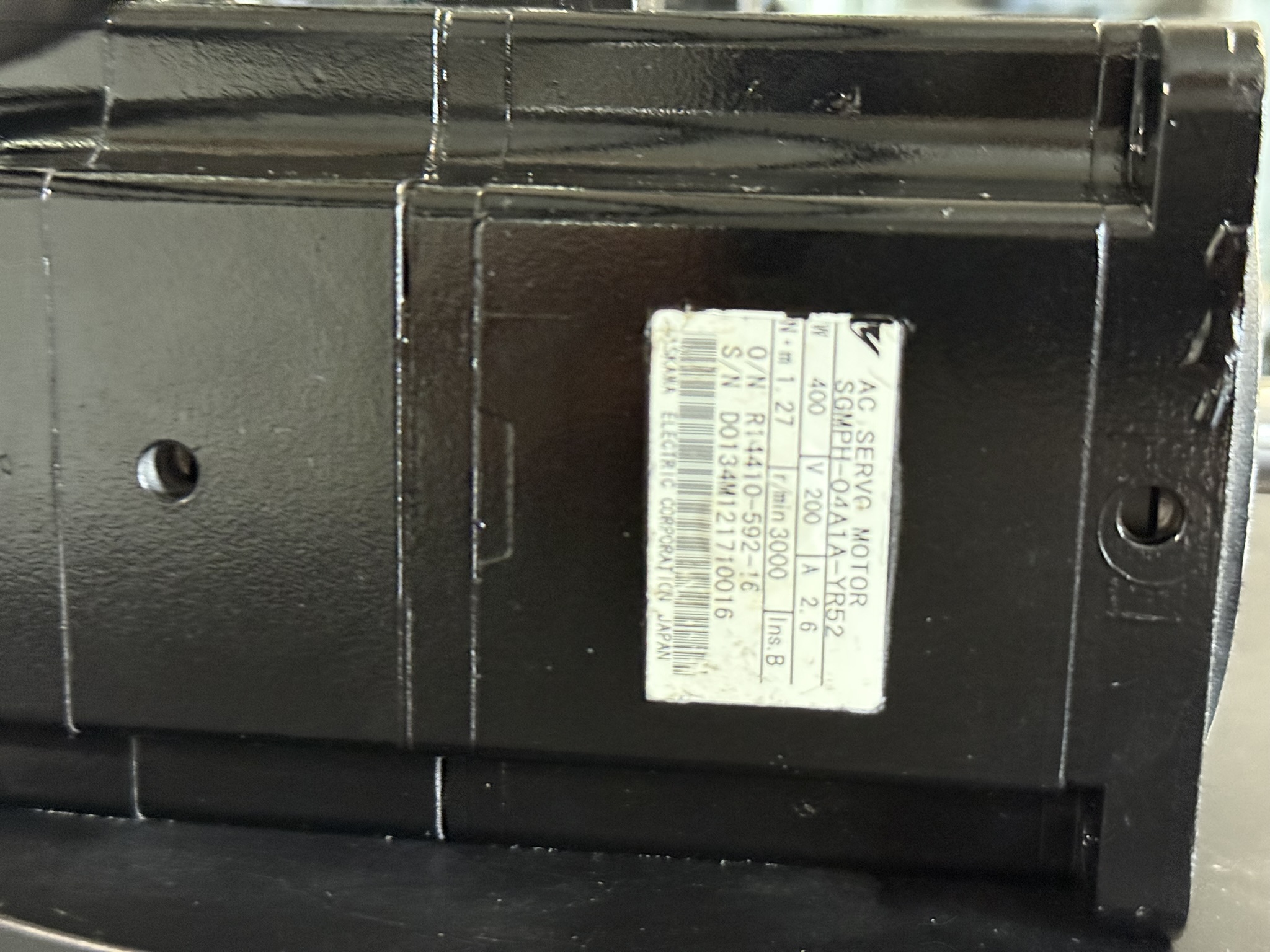 Yaskawa SGMPH-04A1A-YR52 AC Servo Motor Typenschild