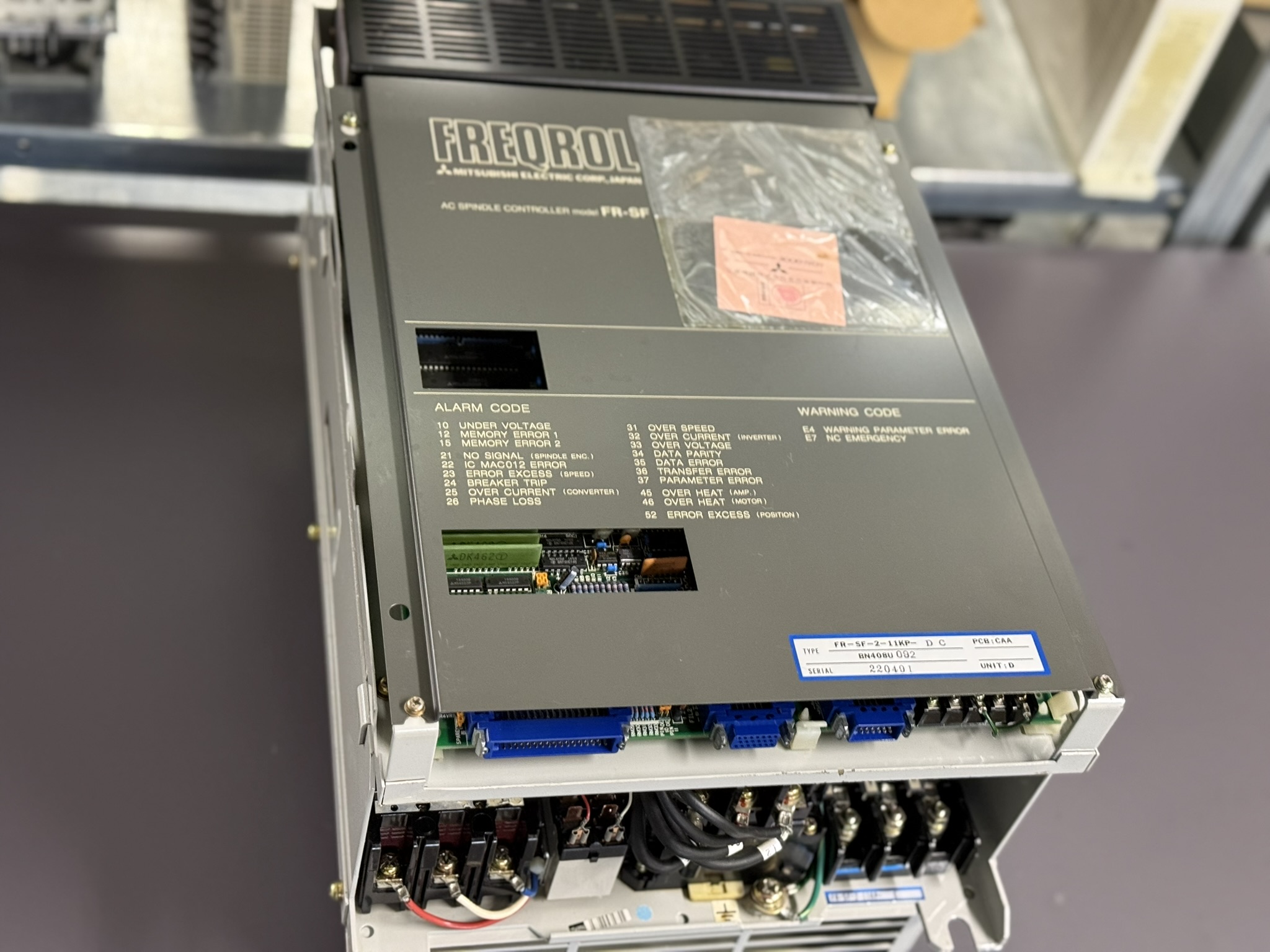 Mitsubishi FR-SF-2-11KP Spindle Drive Unit von Oben