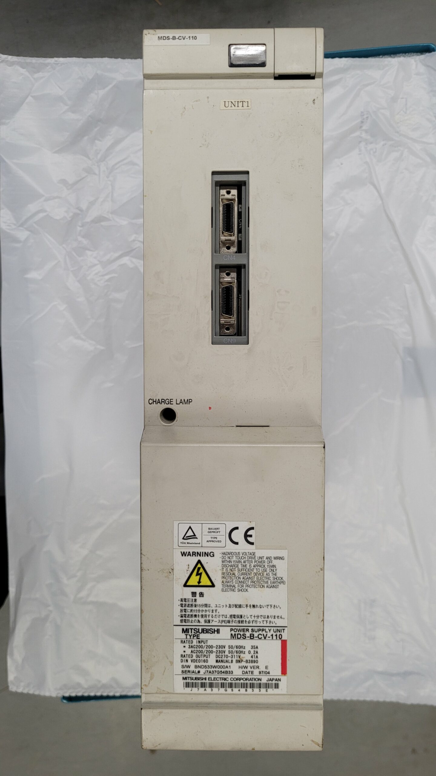 Mitsubishi MDS-B-CV-110 Power Supply Unit vor der Reparatur