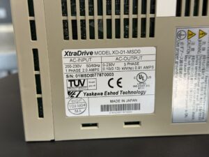 Yaskawa XtraDrive XD-01-MSD0 Typenschild