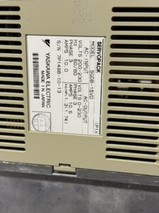Yaskawa SGDB-15VD AC Servopack Typenschild