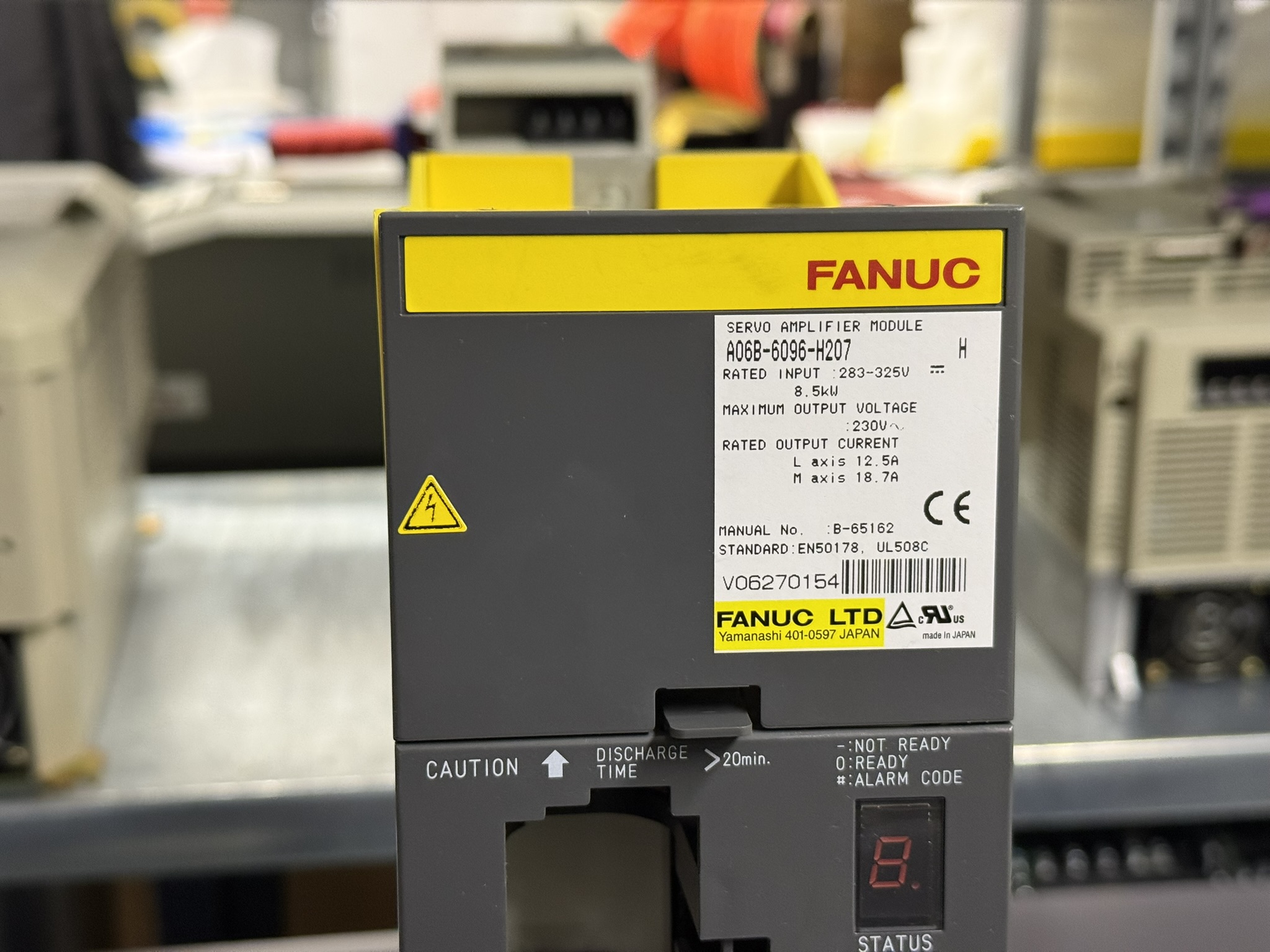 Fanuc Servo Amplifier A06B-6096-H207 Typenschild