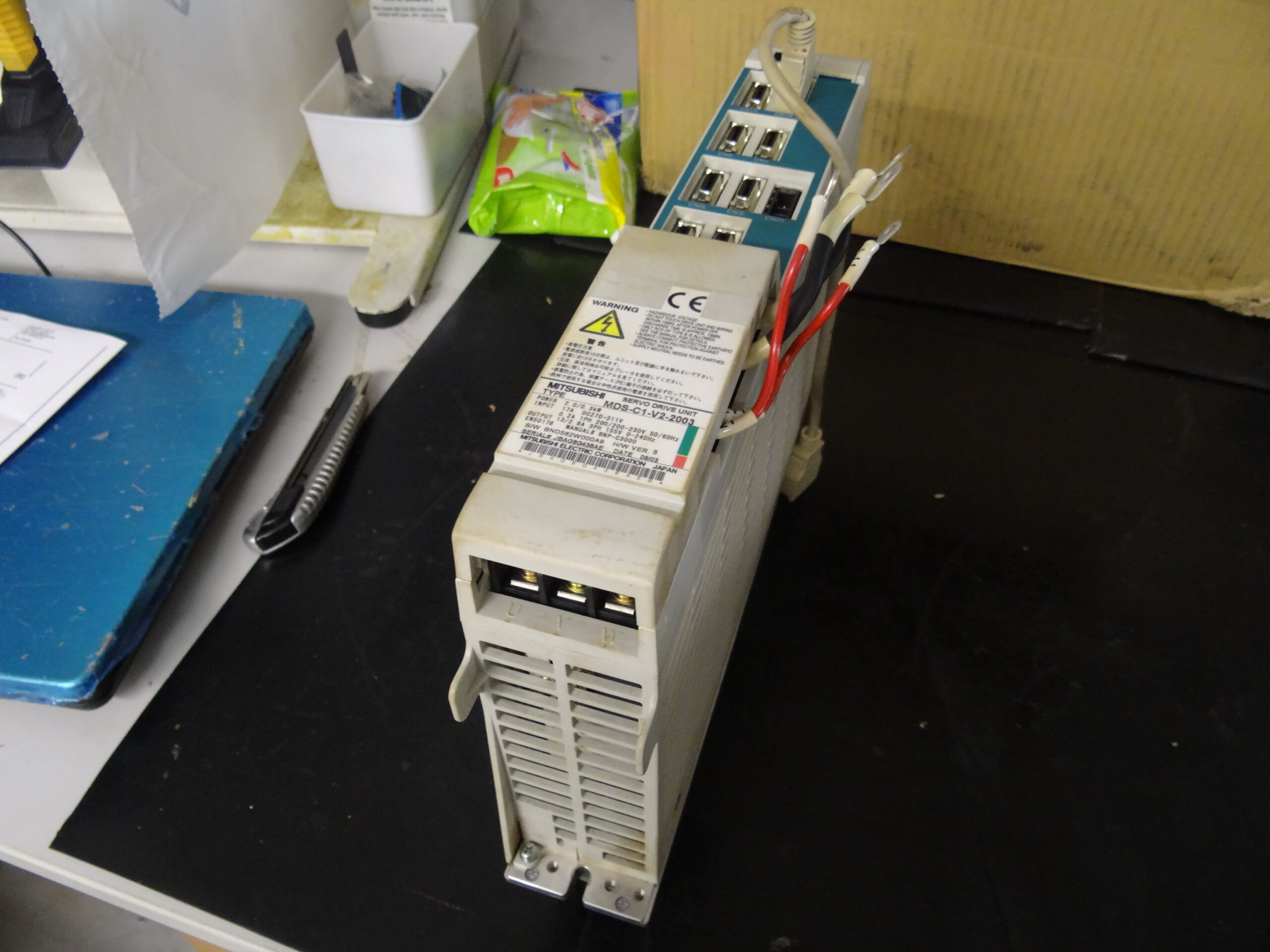 Mitsubishi MDS-C1-V2-2003 Servo Drive Unit vor der Reparatur