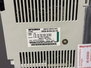 Mitsubishi MDS-B-SVJ2-10 Servo Drive Unit Typenschild