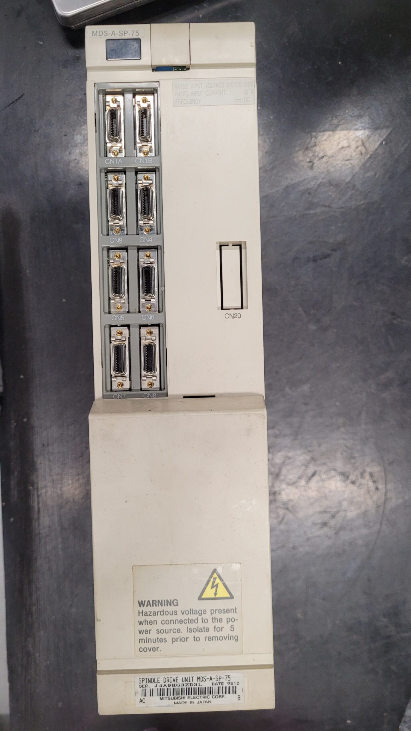 Mitsubishi Spindle Drive Unit MDS-A-SP-75 vor der reparatur 2