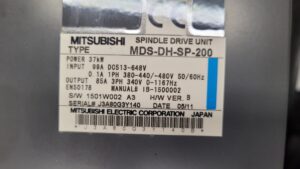 Mitsubishi Spindle Drive Unit MDS-DH-SP-200 Typenschild