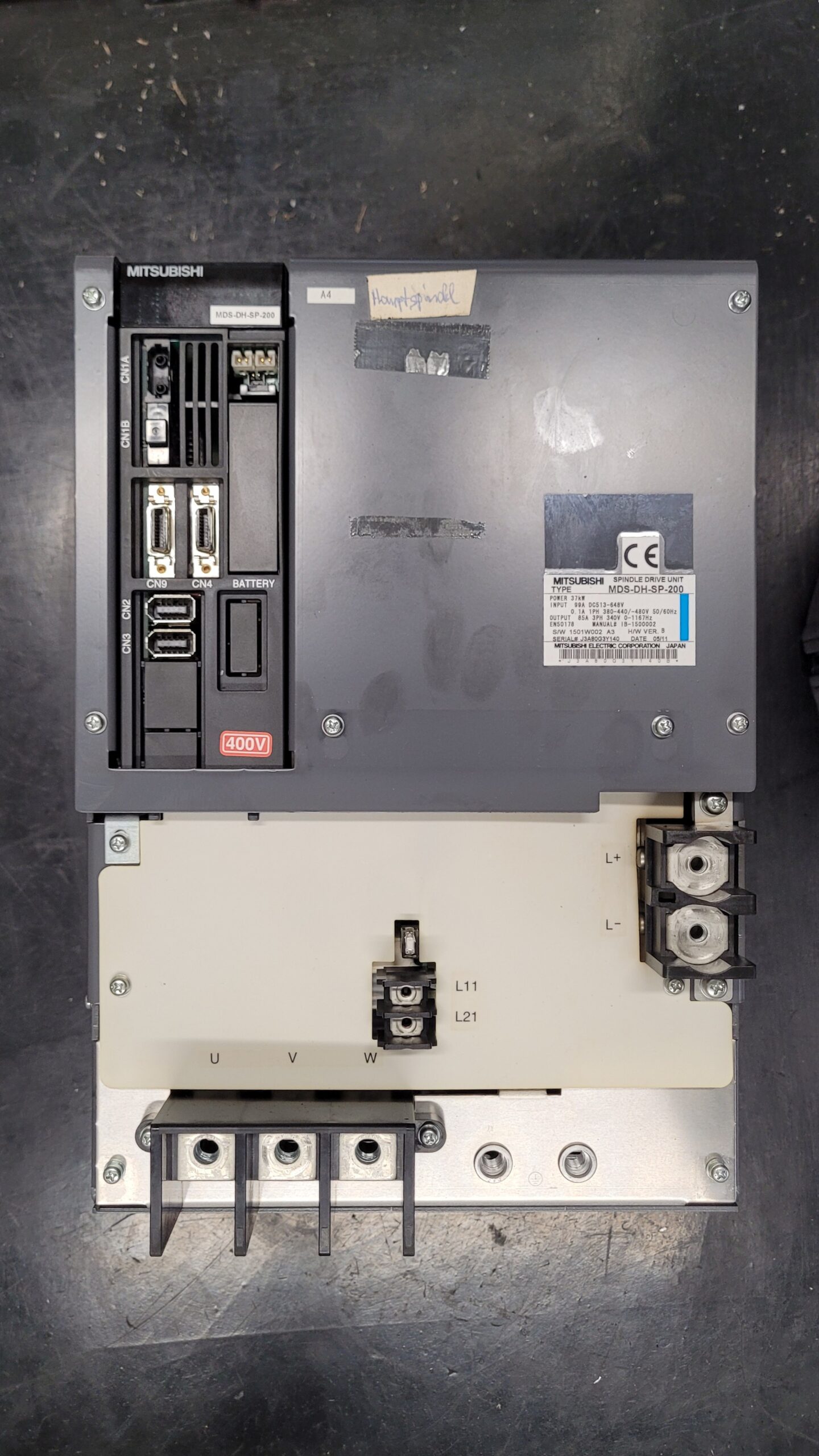 Mitsubishi Spindle Drive Unit MDS-DH-SP-200 vor der Reparatur 2