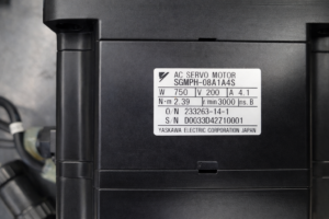 Yaskawa AC Servo Motor SGMPH-08A1A4S Typenschild 2