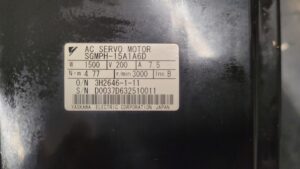 Yaskawa AC Servo Motor SGMPH-15A1A6D Typenschild
