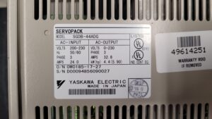 Yaskawa SGDB-44ADG AC Servopack Typenschild 1