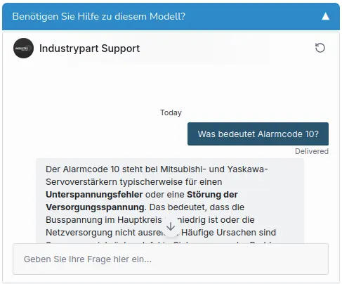 AI Support on Industrypart: Faster Answers About Your Devices