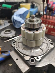 Mitsubishi AC Servo Motor HF-H75S bei Demontage 1