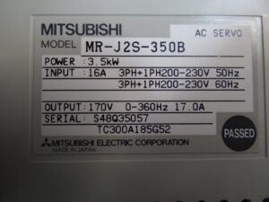 MR-J2S-350b Typenschild