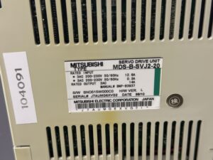 Mitsubishi Servo Drive Unit MDS-B-SVJ2-20 Typenschild