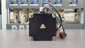 Yaskawa SGMEV-08DDA6C AC Servo Motor Ausgang Ansicht hinten