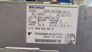 CACR-SR15BE12G-E Typenschild