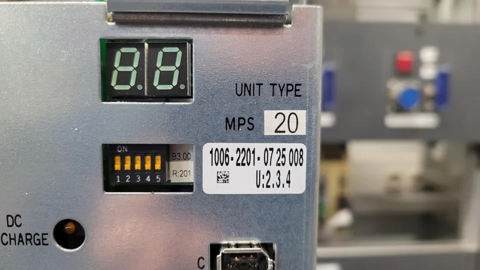 Okuma MPS20 / 1006-2201: Typenschild der Austauscheinheit