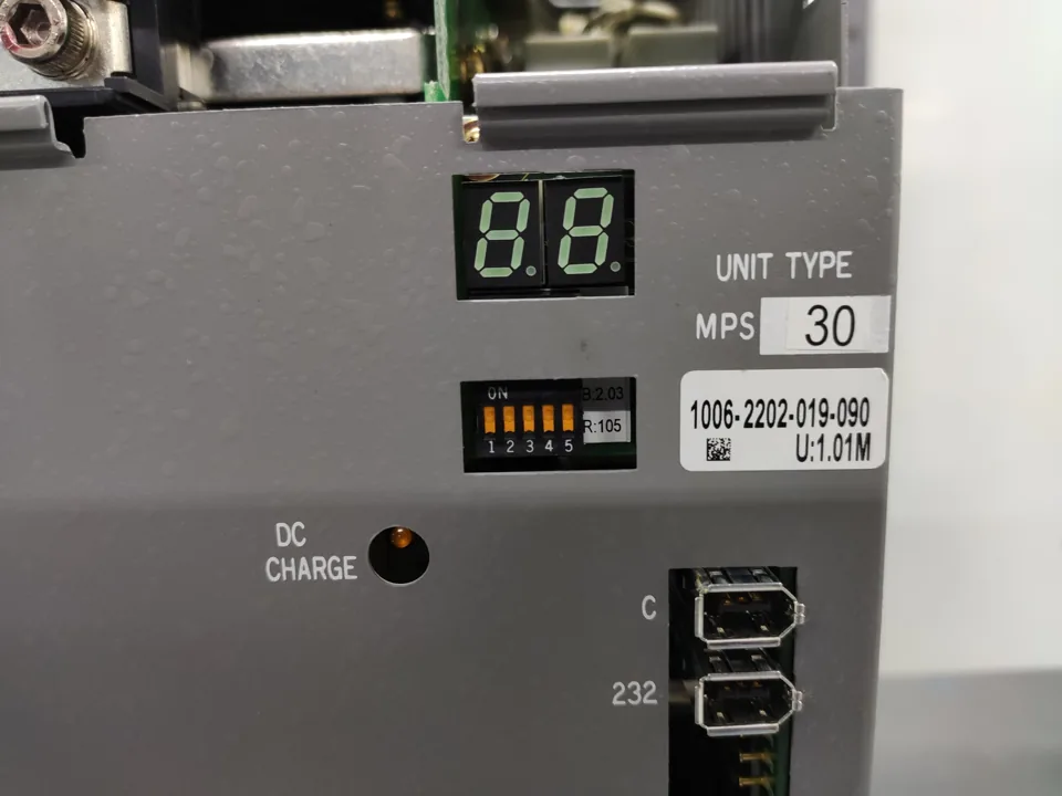 Typenschild eines Okuma MPS30 / 1006-2202
