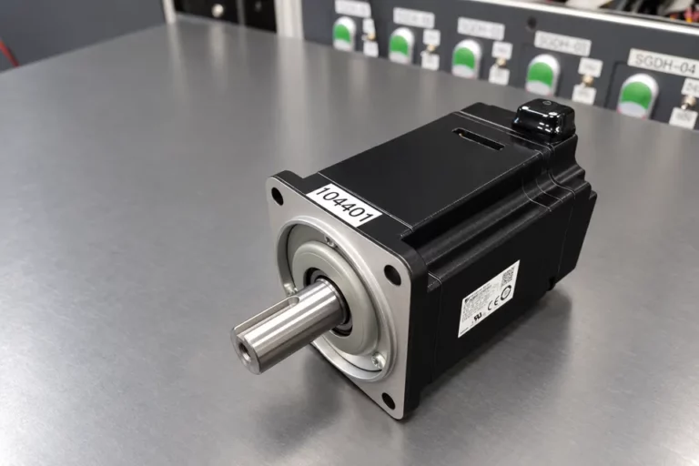 Yaskawa SGMAV-08ADA61 Servomotor nach der Überholung, Flansch und Welle