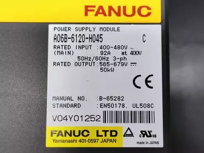 Fanuc A06B-6120-H045  Power Supply