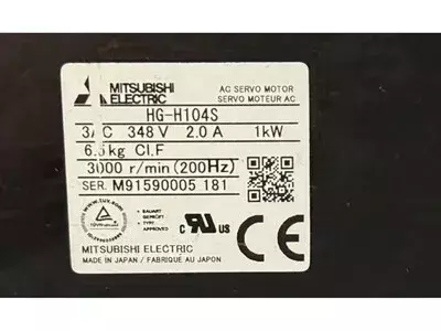 Mitsubishi HG-H104S-D48 AC Servo Motor