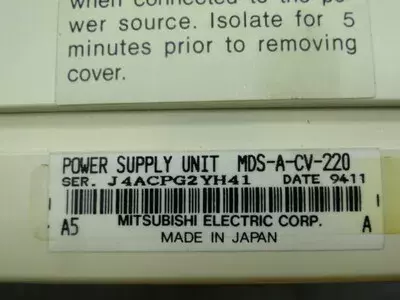 Mitsubishi MDS-A-CV-220  Power Supply Unit