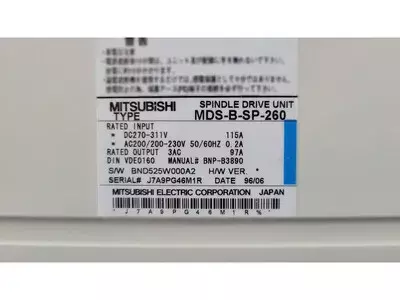Mitsubishi MDS-B-SP-260 Spindel Drive Unit