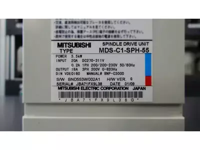 Mitsubishi MDS-C1-SPH-55 Spindle Drive Unit