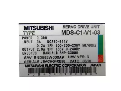 Mitsubishi MDS-C1-V1-03 Servo Drive Unit 