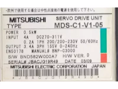 Mitsubishi MDS-C1-V1-05 1 Axis Unit