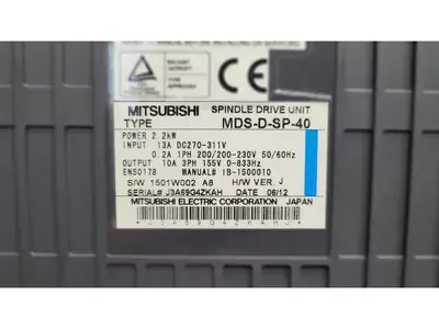 Mitsubishi MDS-D-SP-40 Spindle Drive Unit