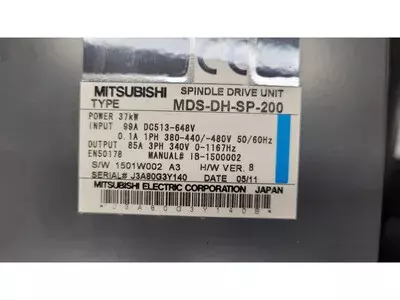 Mitsubishi MDS-DH-SP-200 Spindle Drive Unit 