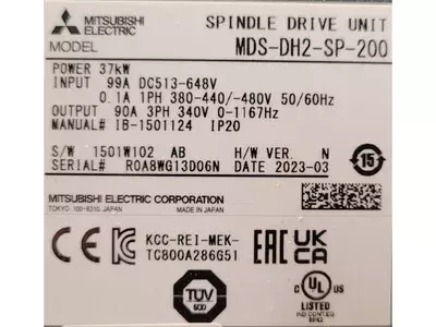 Mitsubishi MDS-DH2-SP-200 Spindle Drive Unit 
