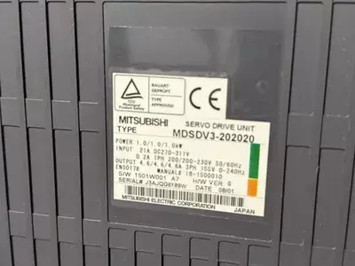 Mitsubishi MDSDV3-202020 or MDS-D-V3-202020 Servo Drive Unit 