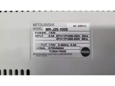 Mitsubishi MR-J2S-100B Servo Drive Unit 